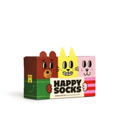 Kinder Happy Socks Kinder^Kids 3-Pack Animal Socks Gift Set
