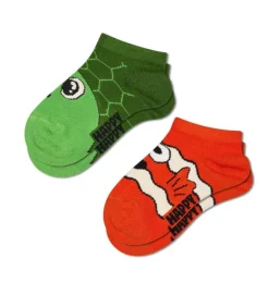 Kinder Happy Socks Kinder^Kids 2-Pack Turtle Low Socks