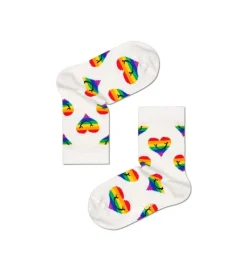 Kinder Happy Socks Kinder^Kids Pride Smiling Heart Sock