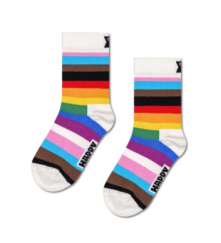 Kinder Happy Socks Kinder|Farbüberladung^Kids Pride Stripe Sock