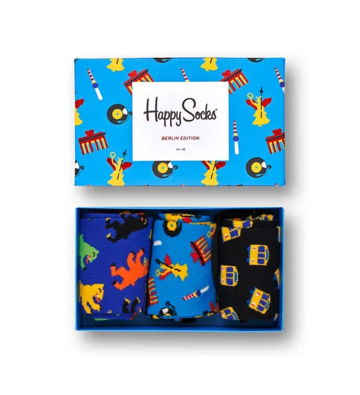Happy Socks Erwachsene^3-Pack Berlin Edition Socks Gift Set