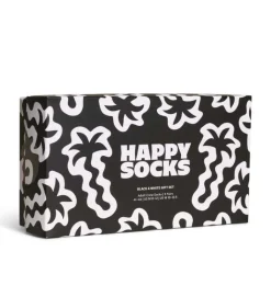 Happy Socks Erwachsene^3-Pack Black And White Socks Gift Set