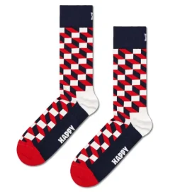 Happy Socks Farbüberladung|Erwachsene^3-Pack Classic Filled Optic Socks