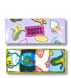 Happy Socks Erwachsene^4-Pack Corny Summer Socks Gift Set