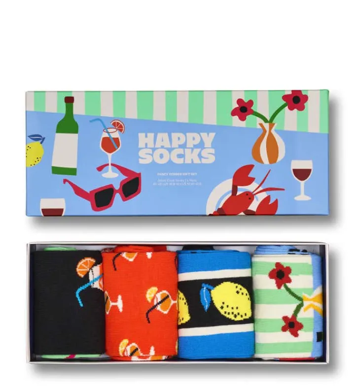 Happy Socks Erwachsene^4-Pack Fancy Dinner Socks Gift Set