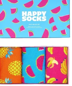 Happy Socks Erwachsene^3-Pack Fruity Mix Socks Gift Set