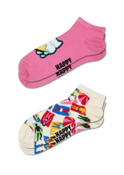 Happy Socks Erwachsene^2-Pack Ice Cream & Lazy Day Low Socks