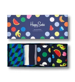 Happy Socks Erwachsene^4-Pack Navy Socks Gift Set